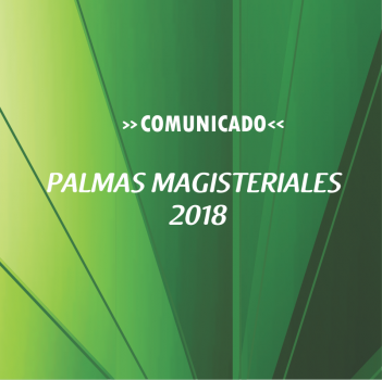 Palmas Magisteriales 2018