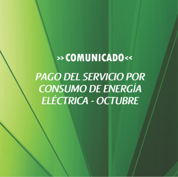 PAGO DEL SERVICIO POR CONSUMO DE ENERGÍA ELÉCTRICA