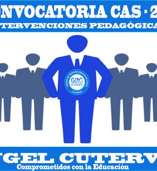 I CONVOCATORIA CAS -INTERVENCIONES PEDAGÓGICAS 2020  (JEC -ACOMPAÑAMIENTO – CONVIVENCIA)